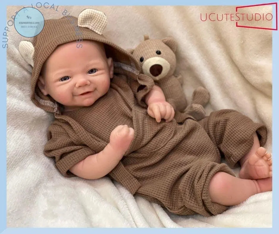 best seller reborn doll slep in bed smile