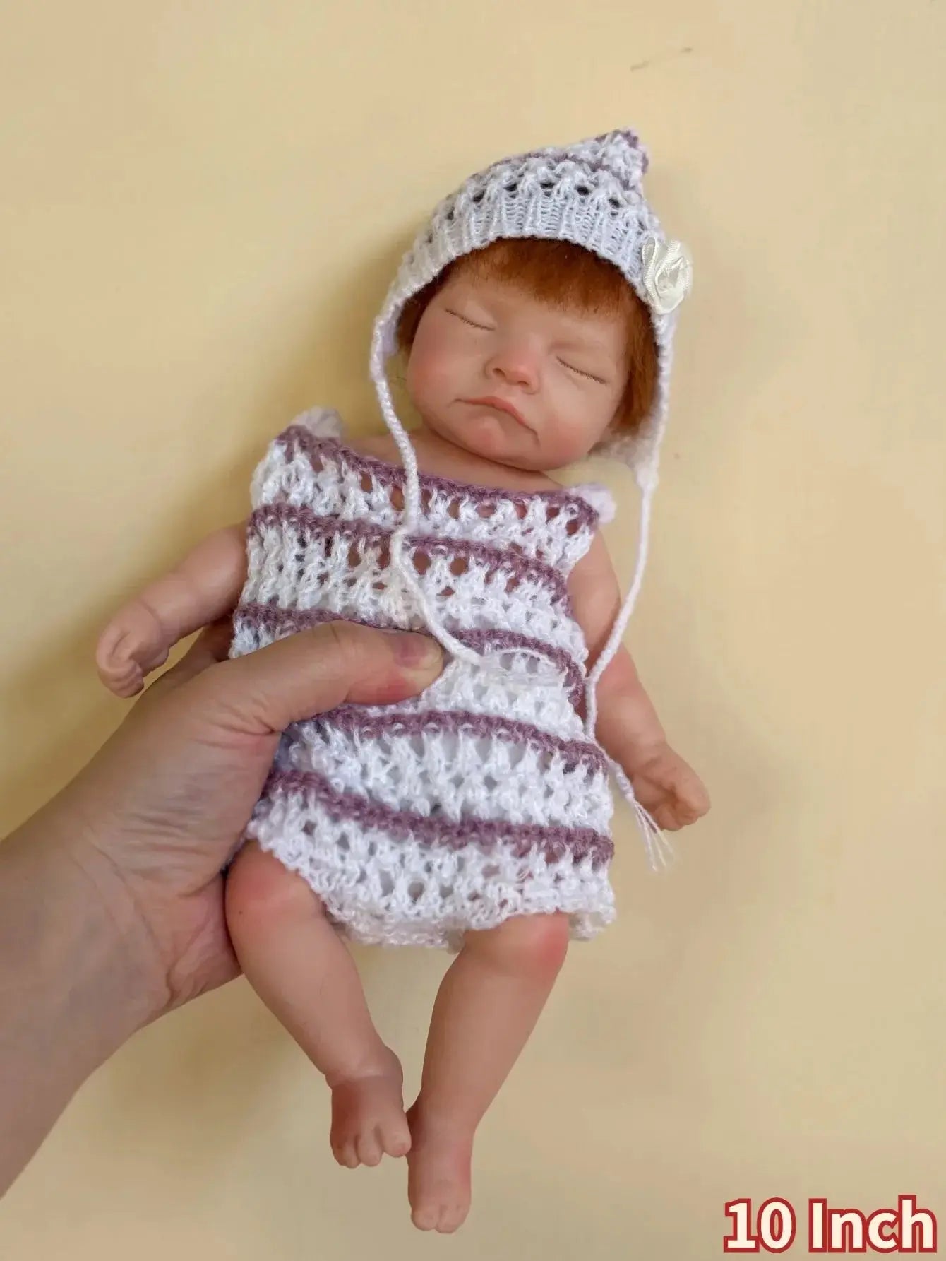 Image of Reborn Baby Dolls 1 Pc 10 Inch Full Body Silicone Bebe Reborn Girl