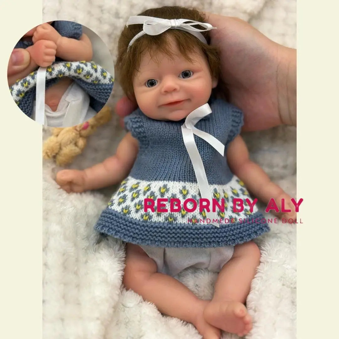 10-inch Full Silicone Reborn Baby Girl Doll - Lifelike & Bathtime Ready | silicone doll | reborn doll Gift | children gift rebornbabydolls.shop