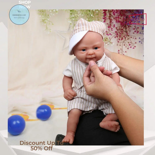 14-Inch Full Body Silicone Reborn Baby Doll - Realistic Boy, Ultra-Soft & Lifelike, DIY Blank for Collectors And Children’s Toys 1.65kg rebornbabydolls.shop