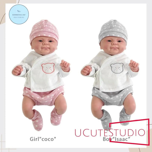 14-Inch Full Body Silicone Reborn Baby Dolls - Adorable Lifelike Girl and Boy Soft Dolls with Cute Smiles and safe for your kids rebornbabydolls.shop