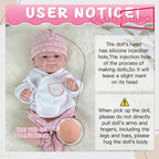 14-Inch Full Body Silicone Reborn Baby Dolls - Adorable Lifelike Girl and Boy Soft Dolls with Cute Smiles and safe for your kids rebornbabydolls.shop