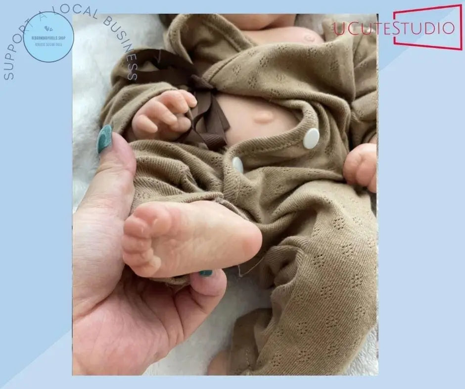 18-Inch Realistic Silicone Reborn Baby Boy Doll –Hand-Painted with Rooted Hair & Visible Veins, Lifelike Waterproof Newborn Gift smile rebornbabydolls.shop