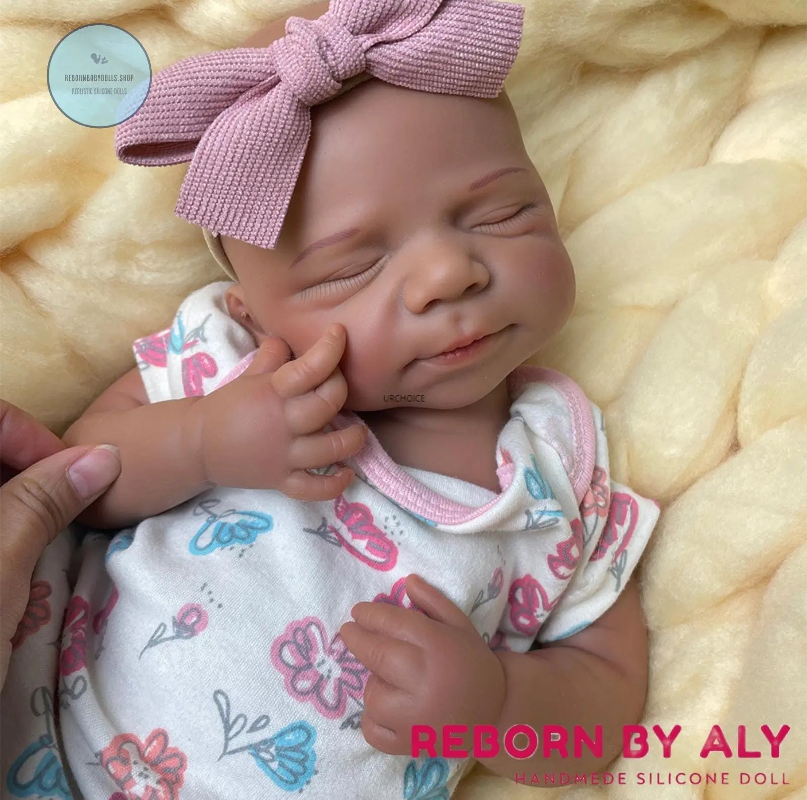 19" Lifelike Black Silicone Reborn Baby Doll | Dark Skin Lifelike Newborn | Realistic Collectible Toy Gift | African American Newborn Toy rebornbabydolls.shop