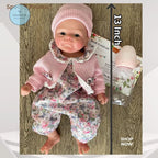 35 cm Full Body Solid Silicone Reborn Baby Doll Hand Painted Lifelike Baby Girl with ltra Soft Realistic Newborn Doll Bali Seller rebornbabydolls.shop