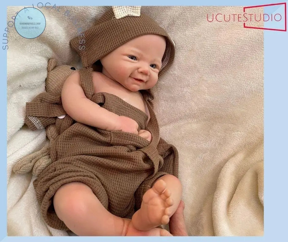 42cm Full Body Baby Silicone Doll | Lifelike Handmade Baby Doll for Collectors and Kids | Perfect Gift! rebornbabydolls.shop
