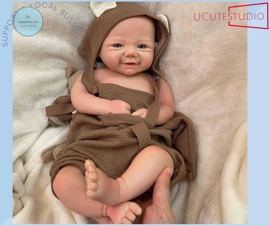 42cm Full Body Baby Silicone Doll | Lifelike Handmade Baby Doll for Collectors and Kids | Perfect Gift! rebornbabydolls.shop
