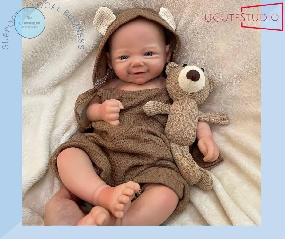42cm Full Body Baby Silicone Doll | Lifelike Handmade Baby Doll for Collectors and Kids | Perfect Gift! rebornbabydolls.shop