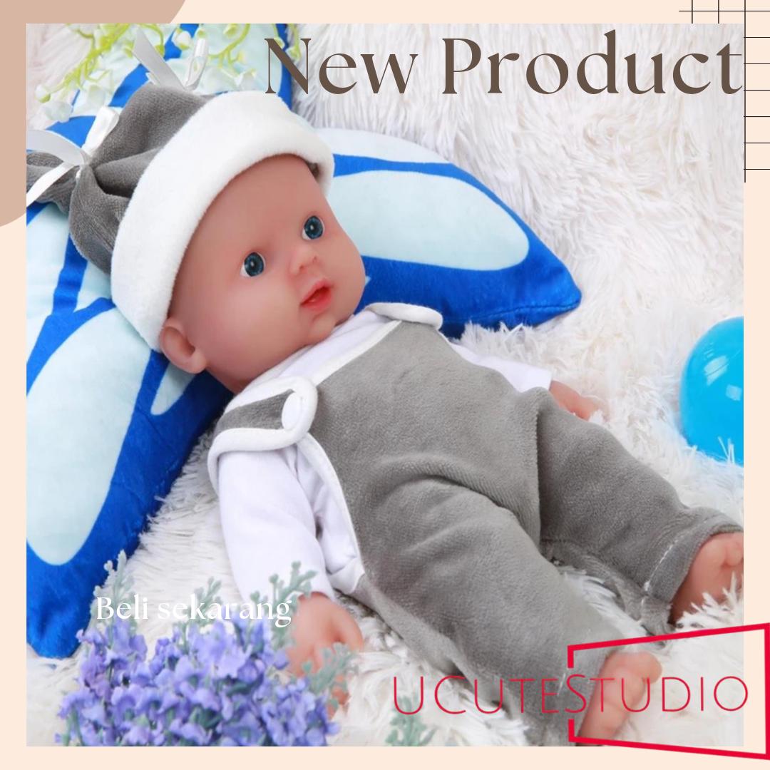 30cm 1100g 100% Full Body Silicone Lifelike Reborn Baby Boy Doll with Opened Eyes - Perfect Gift for Children, Includes Clothes rebornbabydolls.shop