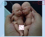 6'' Micro Preemie Full Body Silicone Baby Twin Dolls - Lifelike Mini Reborn Babies, Perfect Gift for Children, Anti-Stress Toy Bali Seller rebornbabydolls.shop