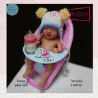 7-Inch Full Body Silicone Angry Reborn Baby Doll - Realistic Mini Doll for Kids, Boy & Girl, Perfect Anti-Stress Gift Bali Seller rebornbabydolls.shop