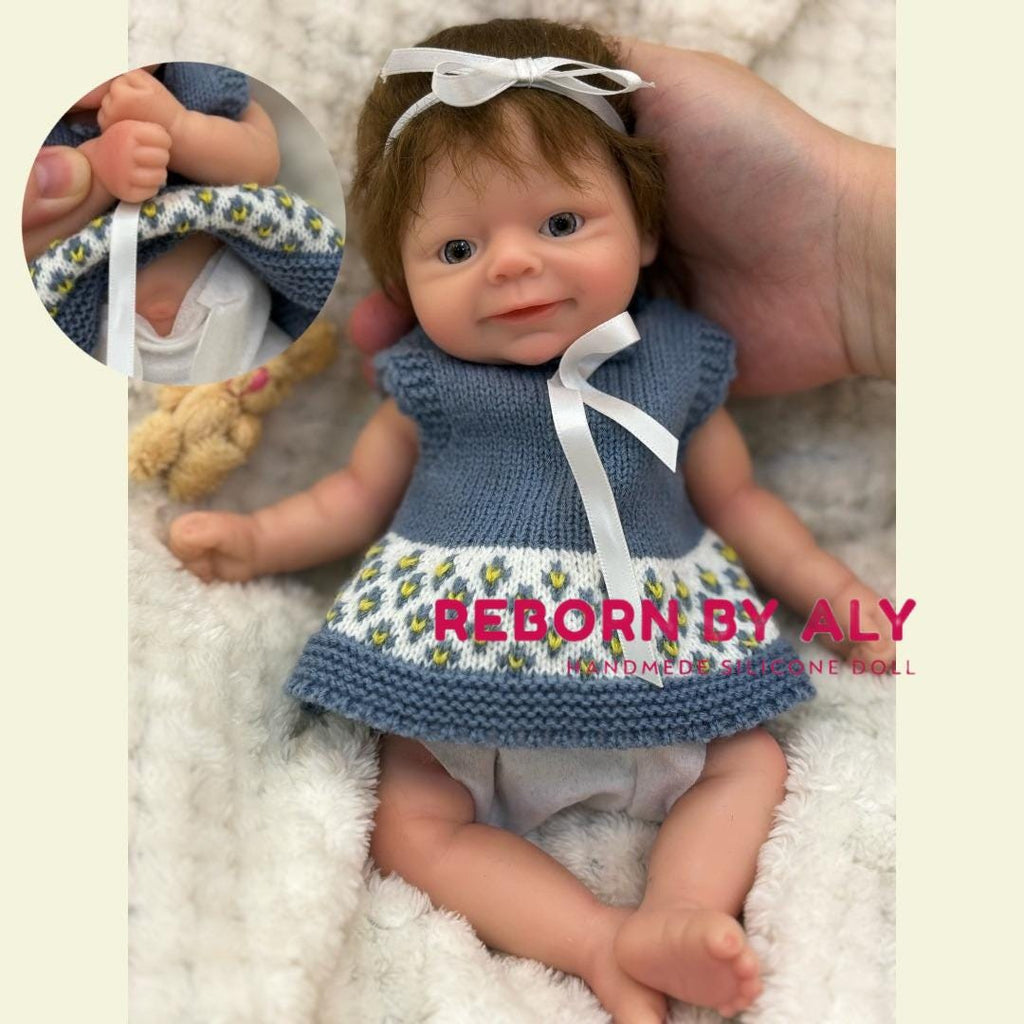 10-inch Full Silicone Reborn Baby Girl Doll - Lifelike & Bathtime Ready | silicone doll | reborn doll Gift | children gift rebornbabydolls.shop