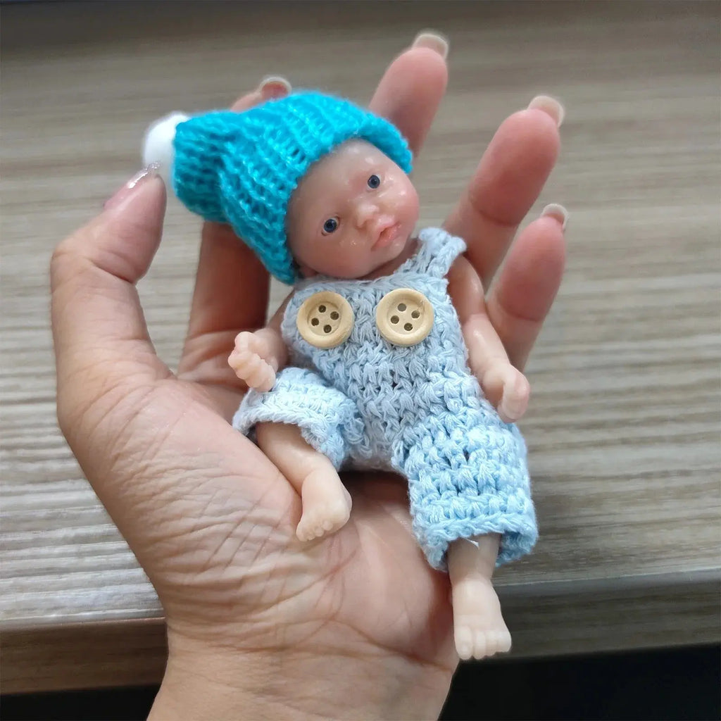 Image of Reborn Baby Dolls Sleeping Silicone Full Body Boy 4.5Inch Miniature