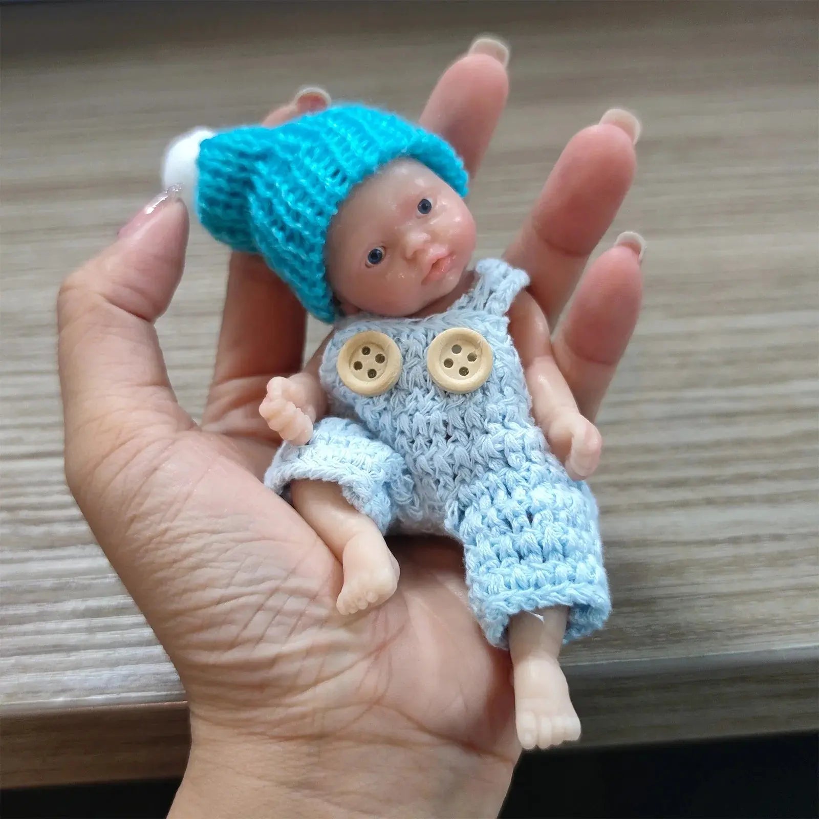 Image of Reborn Baby Dolls Sleeping Silicone Full Body Boy 4.5Inch Miniature