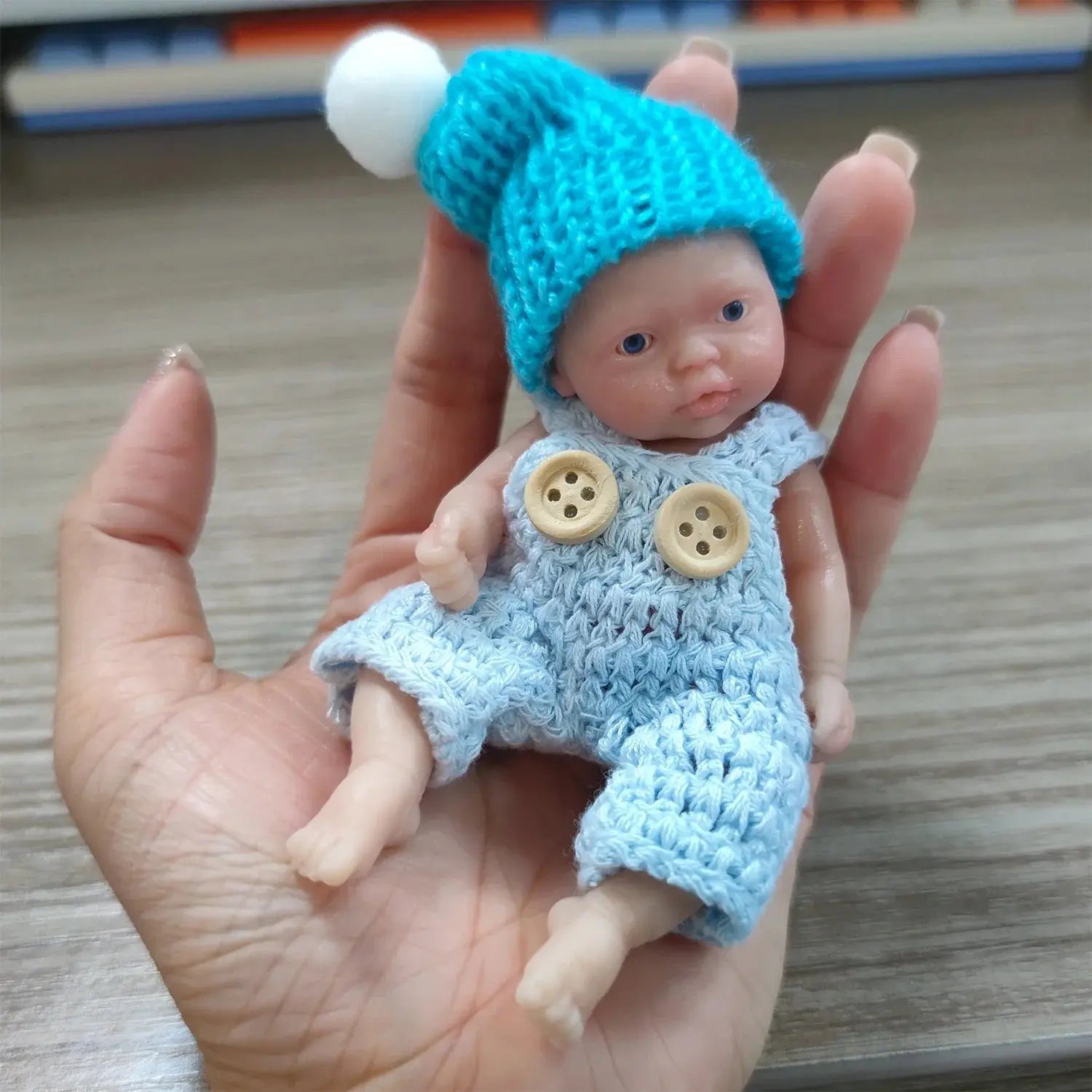 Image of Reborn Baby Dolls Sleeping Silicone Full Body Boy 4.5Inch Miniature
