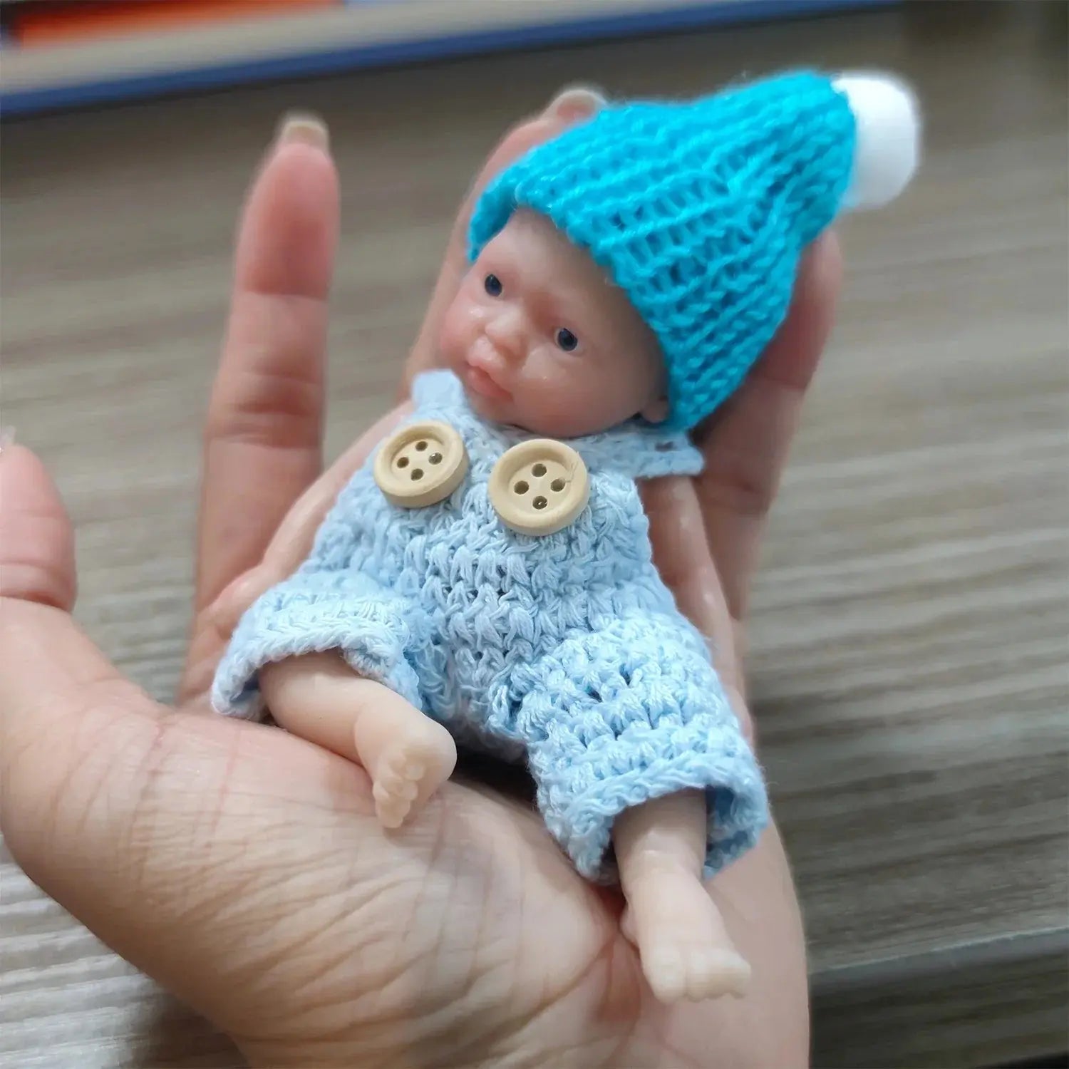 Image of Reborn Baby Dolls Sleeping Silicone Full Body Boy 4.5Inch Miniature