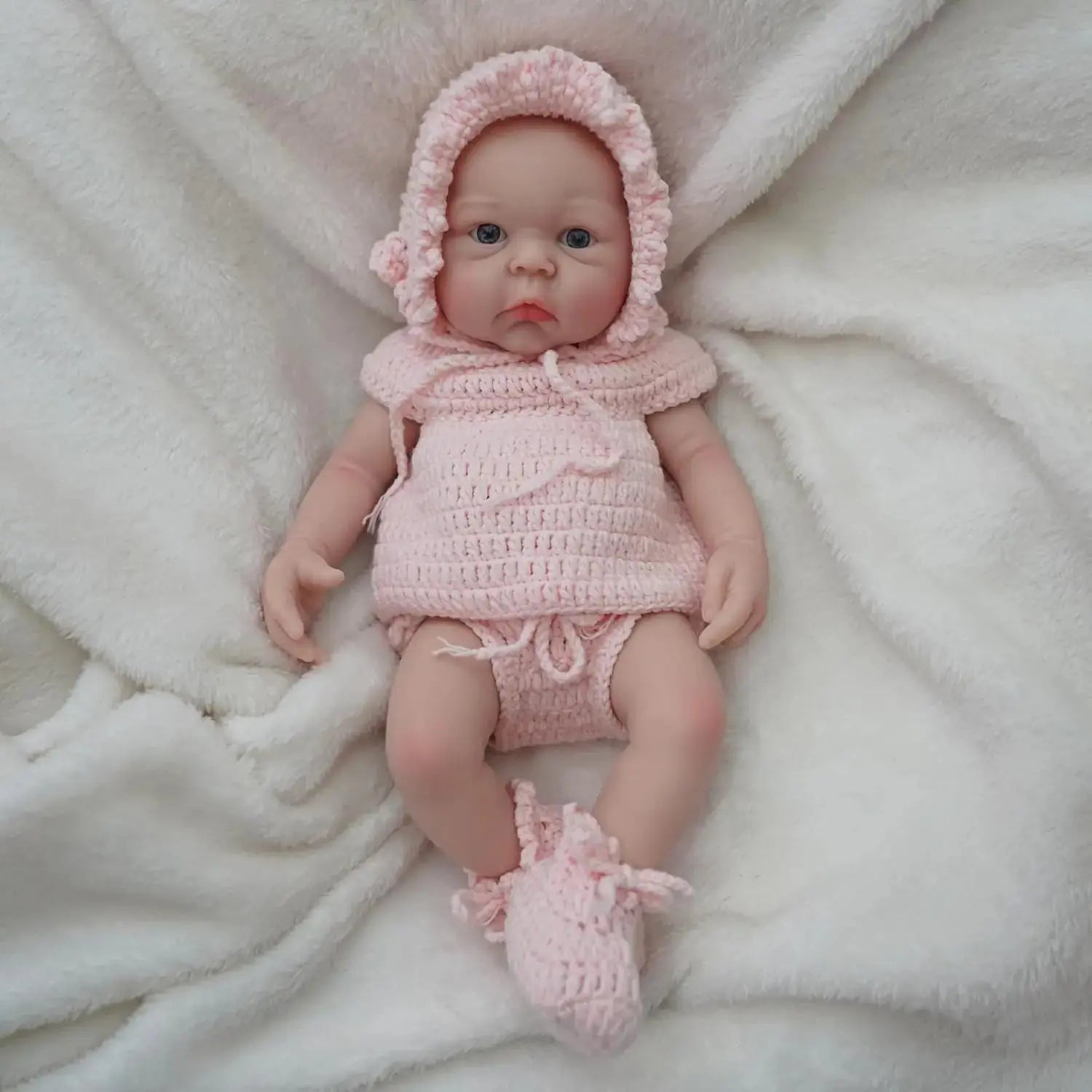 Image of Reborn Baby Dolls 12 Inch Cute Full Body Soft Silicone Baby Doll Girl
