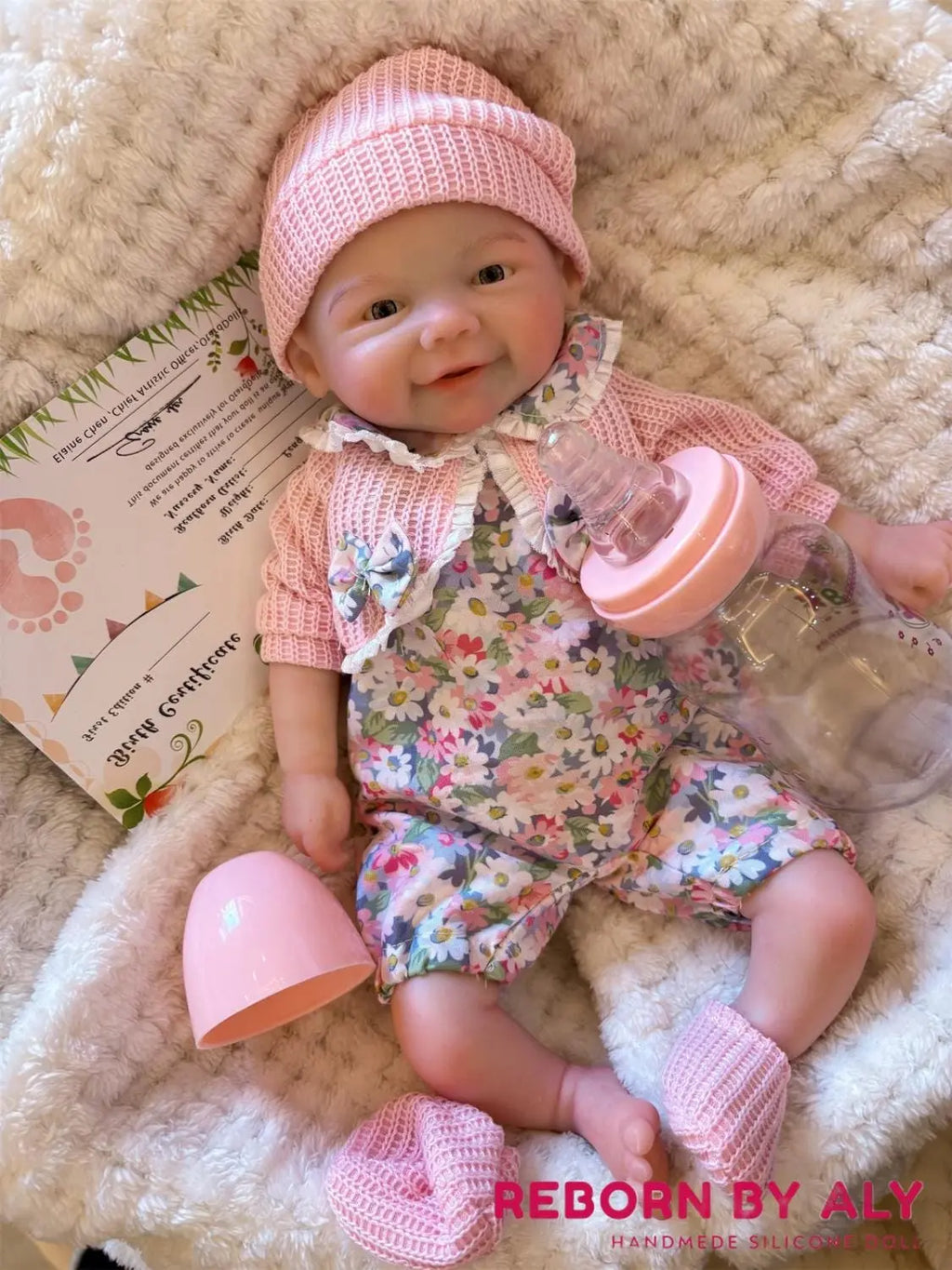 Full Body Solid Silicone Reborn Baby Doll | Waterproof Vivienne Girl Doll with Open Mouth | Hand-Painted Newborn Bebe Perfect kids Gift rebornbabydolls.shop