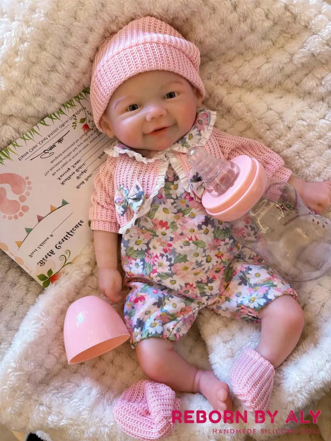 Full Body Solid Silicone Reborn Baby Doll | Waterproof Vivienne Girl Doll with Open Mouth | Hand-Painted Newborn Bebe Perfect kids Gift rebornbabydolls.shop
