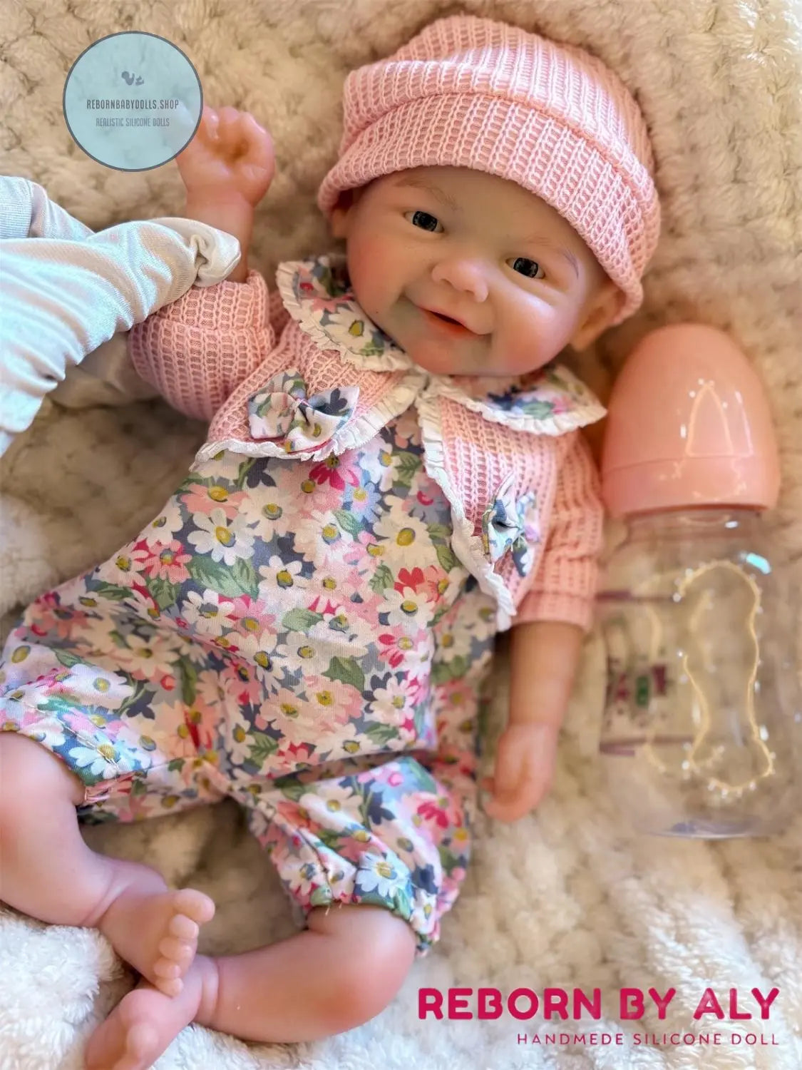 Full Body Solid Silicone Reborn Baby Doll | Waterproof Vivienne Girl Doll with Open Mouth | Hand-Painted Newborn Bebe Perfect kids Gift rebornbabydolls.shop