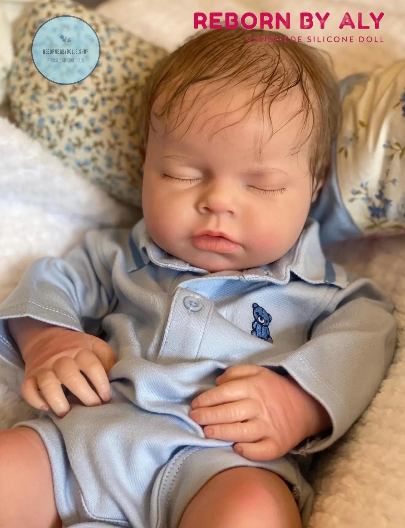 Full Solid Silicone Reborn Baby Doll - Open Mouth, Rooted Hair Option - Lifelike Newborn Art Doll - Doll Gift - reborn doll rebornbabydolls.shop