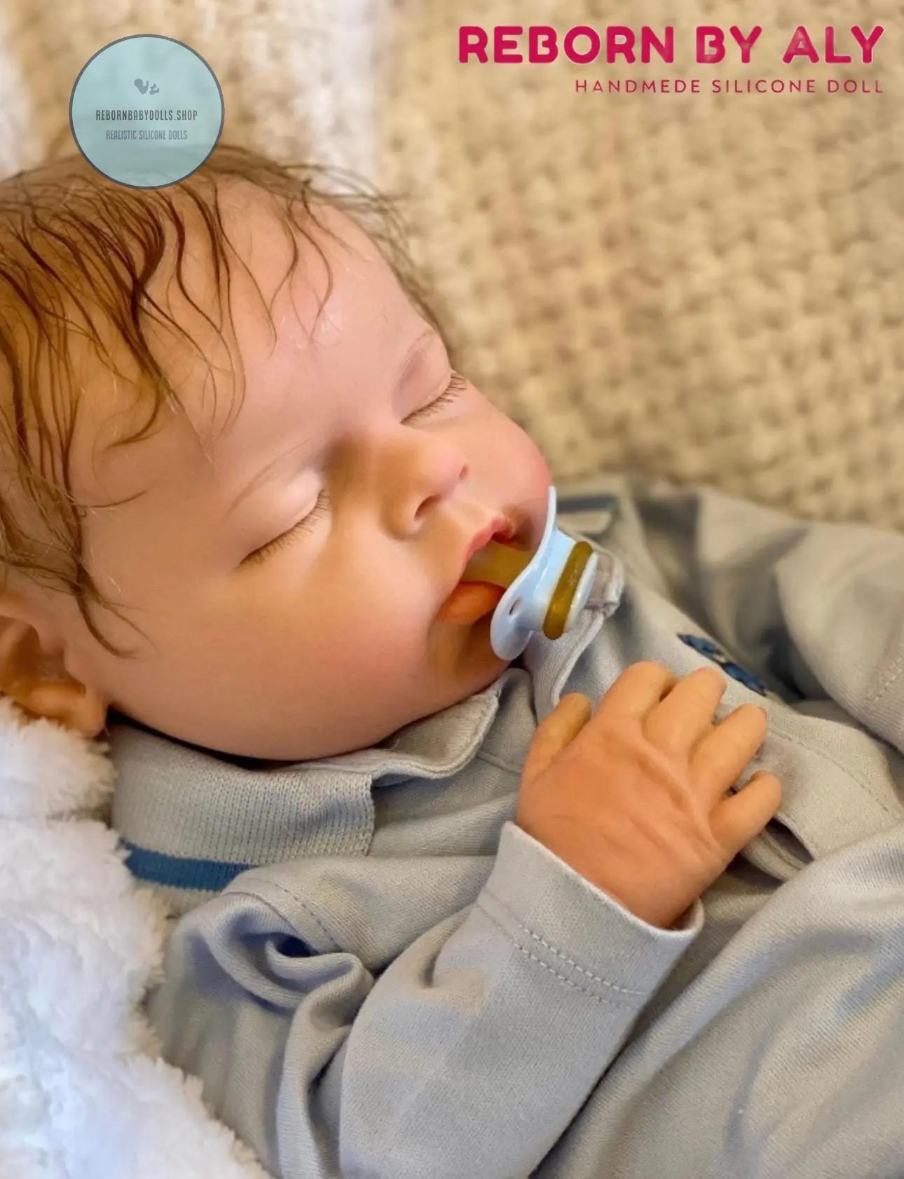 Full Solid Silicone Reborn Baby Doll - Open Mouth, Rooted Hair Option - Lifelike Newborn Art Doll - Doll Gift - reborn doll rebornbabydolls.shop