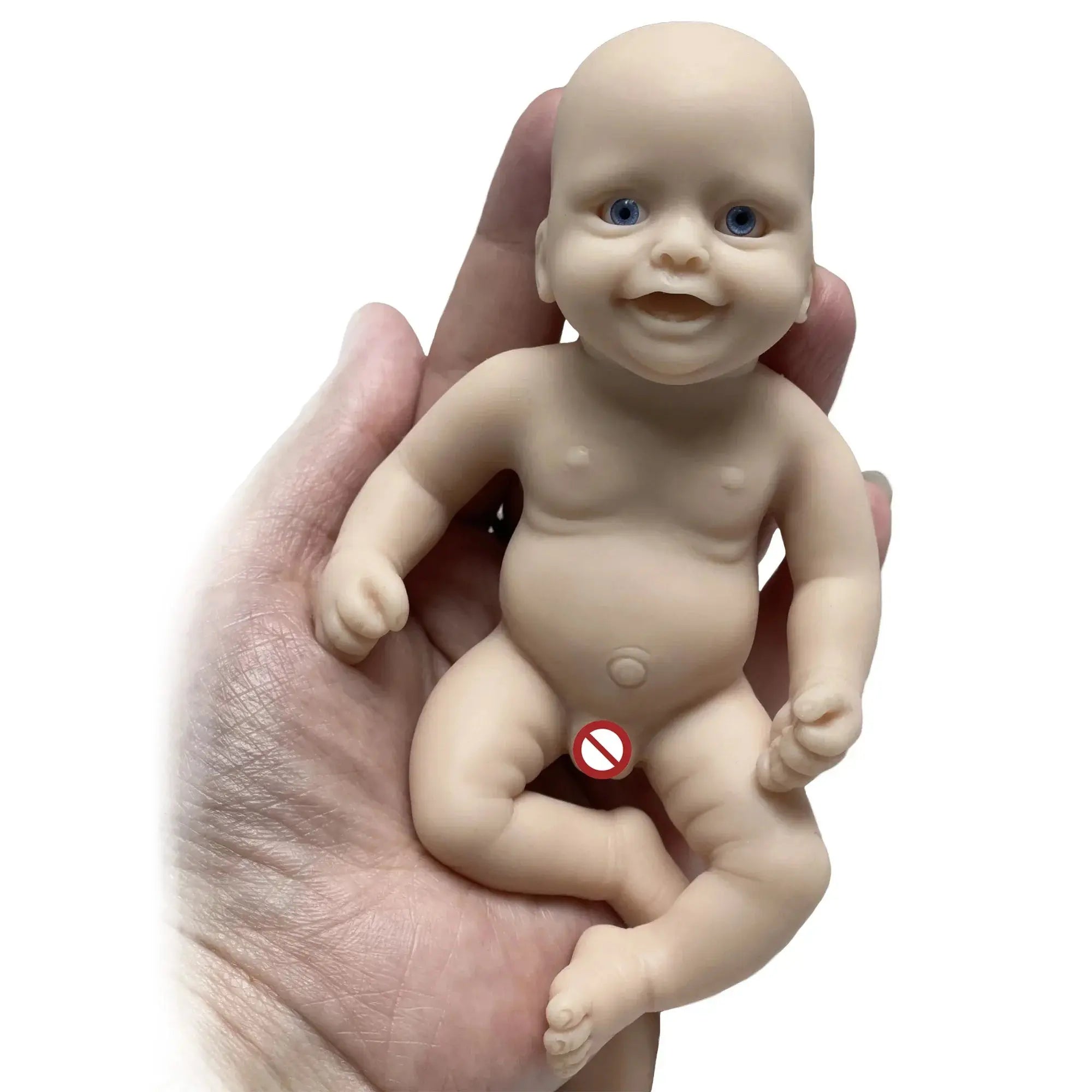 Image of Reborn Baby Dolls 6 Inch Mini Palm Silicone Bebe Reborn Kits