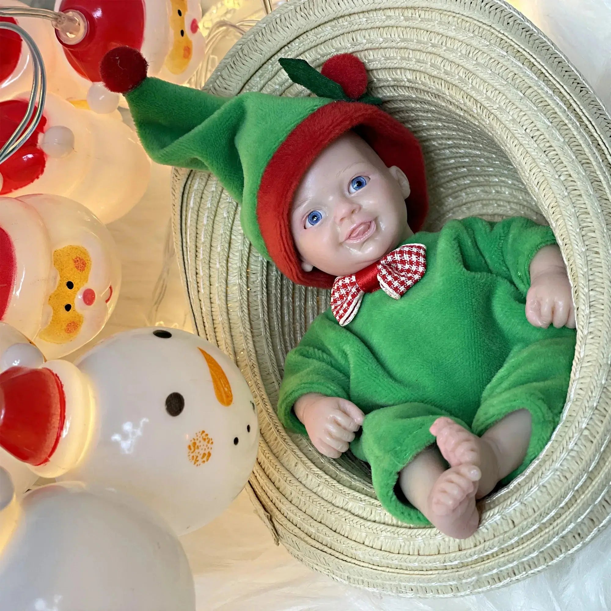 Image of Reborn Baby Dolls Lovely 6 Inch Palm Newborn Babies Full Body