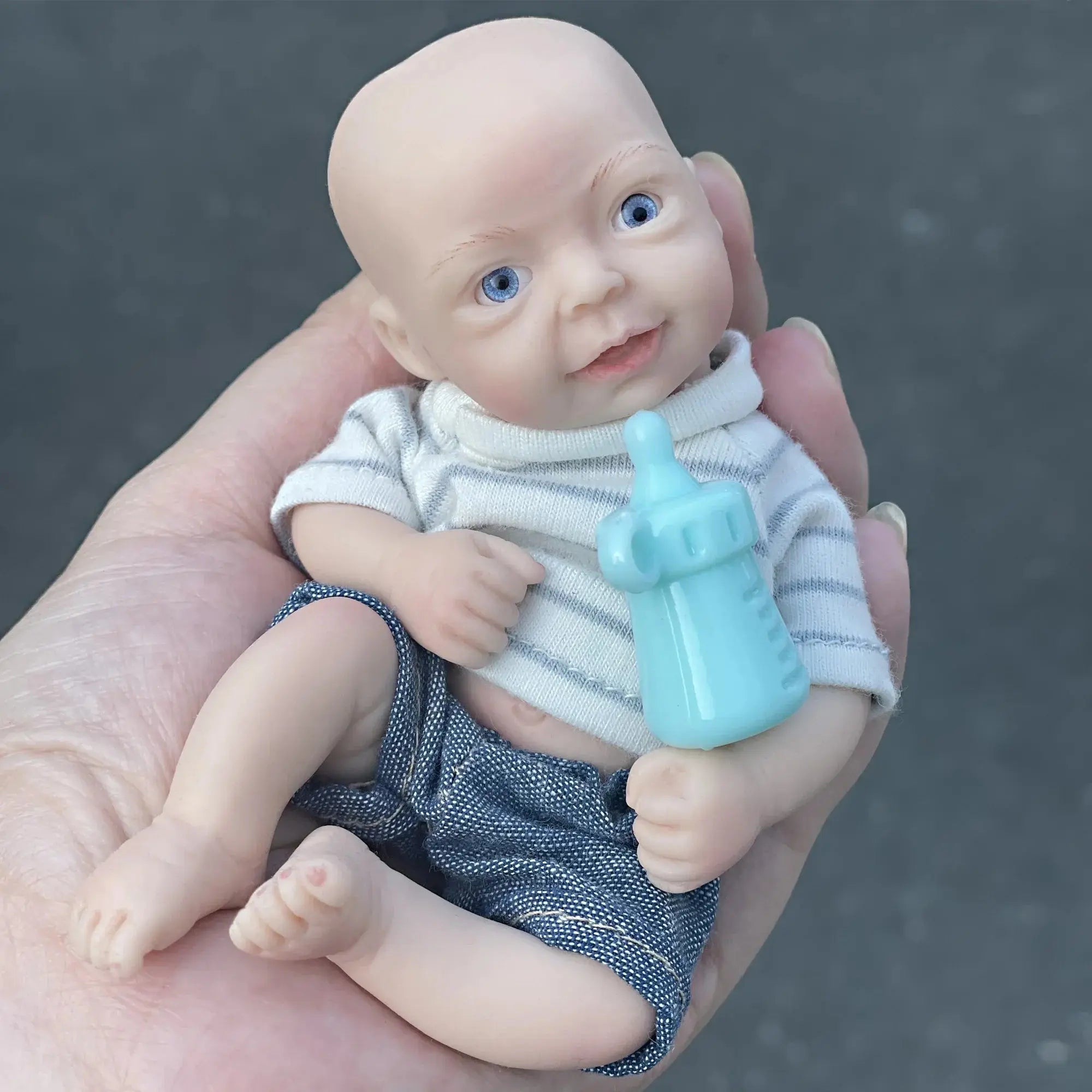 Image of Reborn Baby Dolls Lovely 6 Inch Palm Newborn Babies Full Body