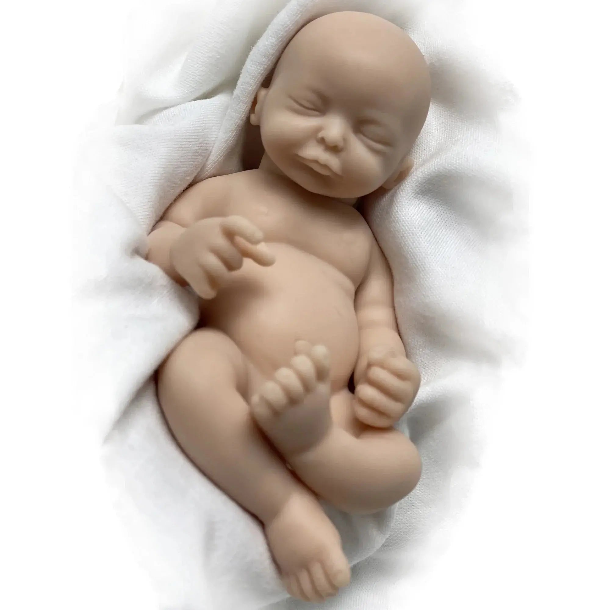 Image of Reborn Baby Dolls 6 Inch Mini Palm Silicone Bebe Reborn Kits