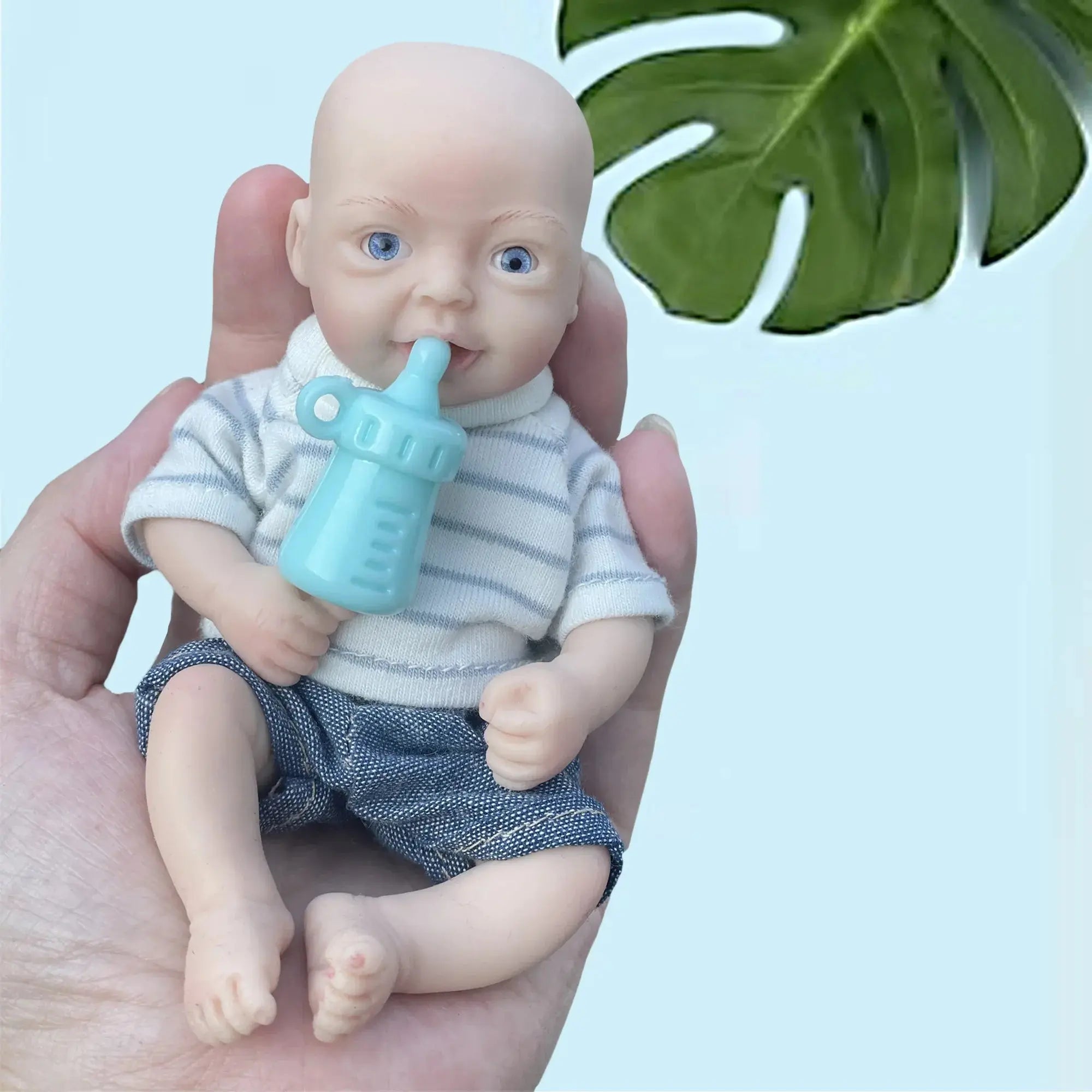 Image of Reborn Baby Dolls Lovely 6 Inch Palm Newborn Babies Full Body