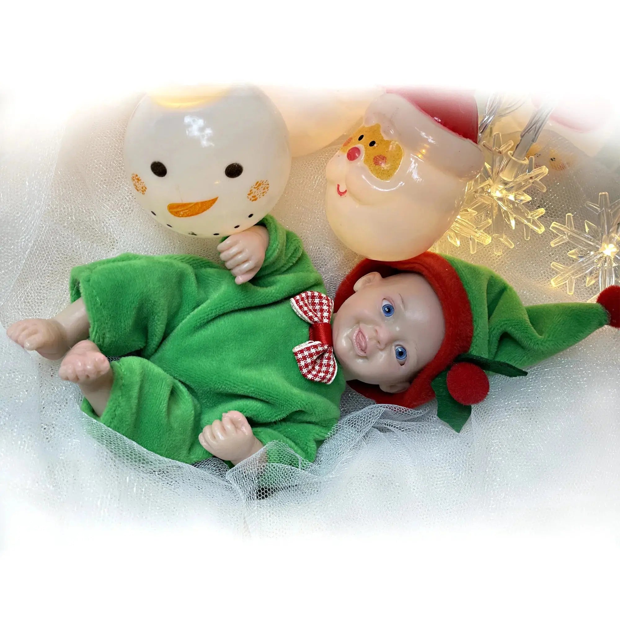 Image of Reborn Baby Dolls Lovely 6 Inch Palm Newborn Babies Full Body