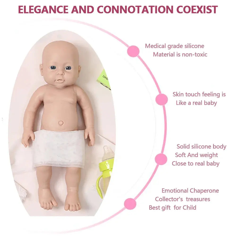 Image of Reborn Baby Dolls Ivita Wg1503 16Inch 2000G 100% Full Silicone Reborn