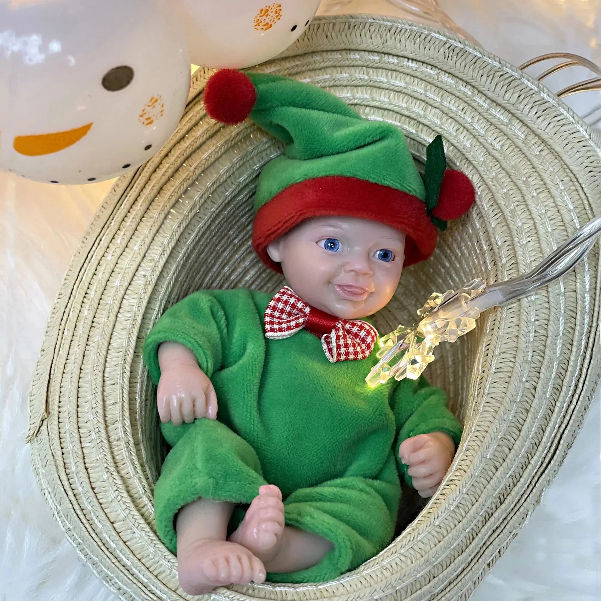 Image of Reborn Baby Dolls Lovely 6 Inch Palm Newborn Babies Full Body