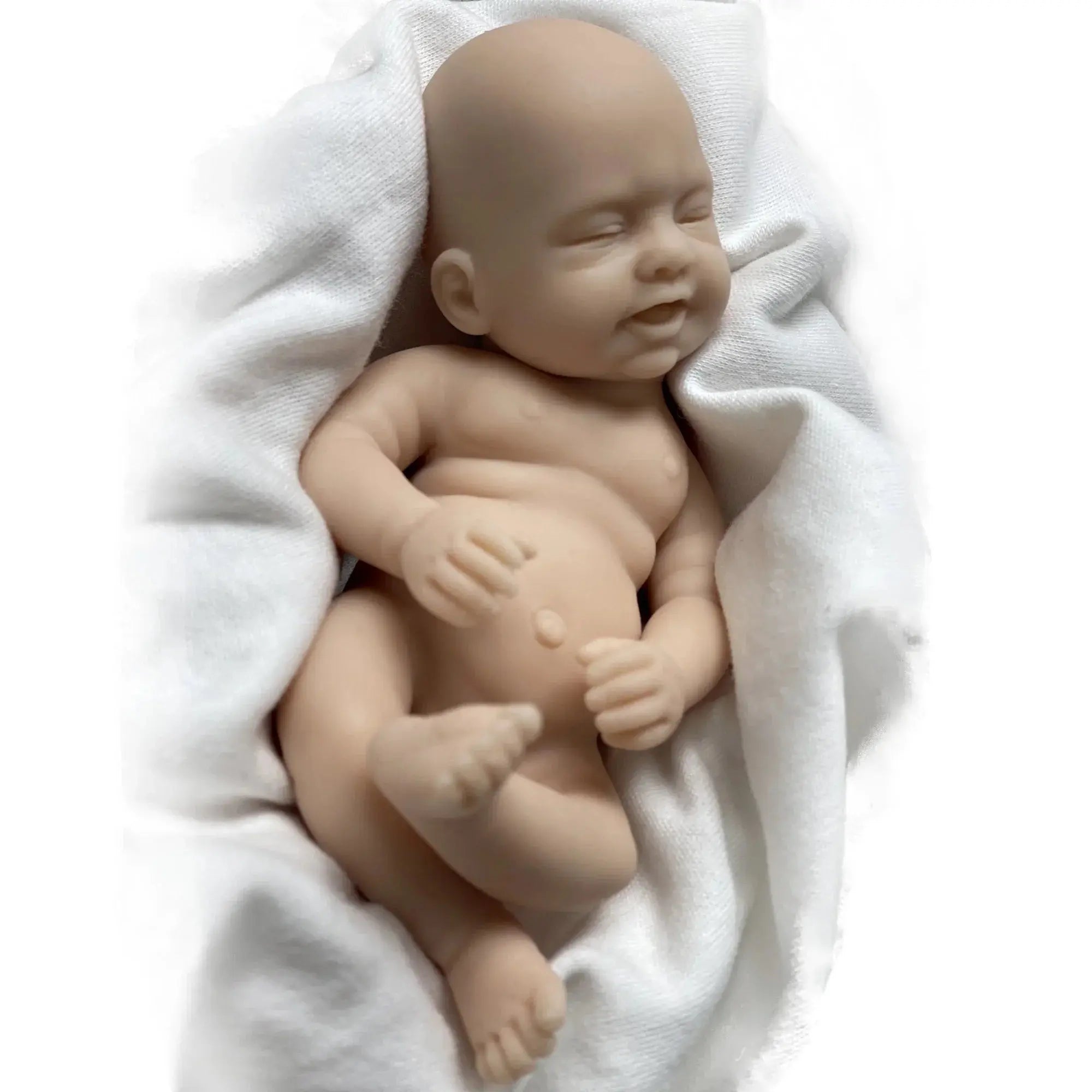 Image of Reborn Baby Dolls 6 Inch Mini Palm Silicone Bebe Reborn Kits