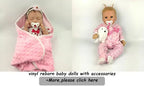 Image of Reborn Baby Dolls 6’’ Avani Doll Full Body Silicone Monkey Drinking