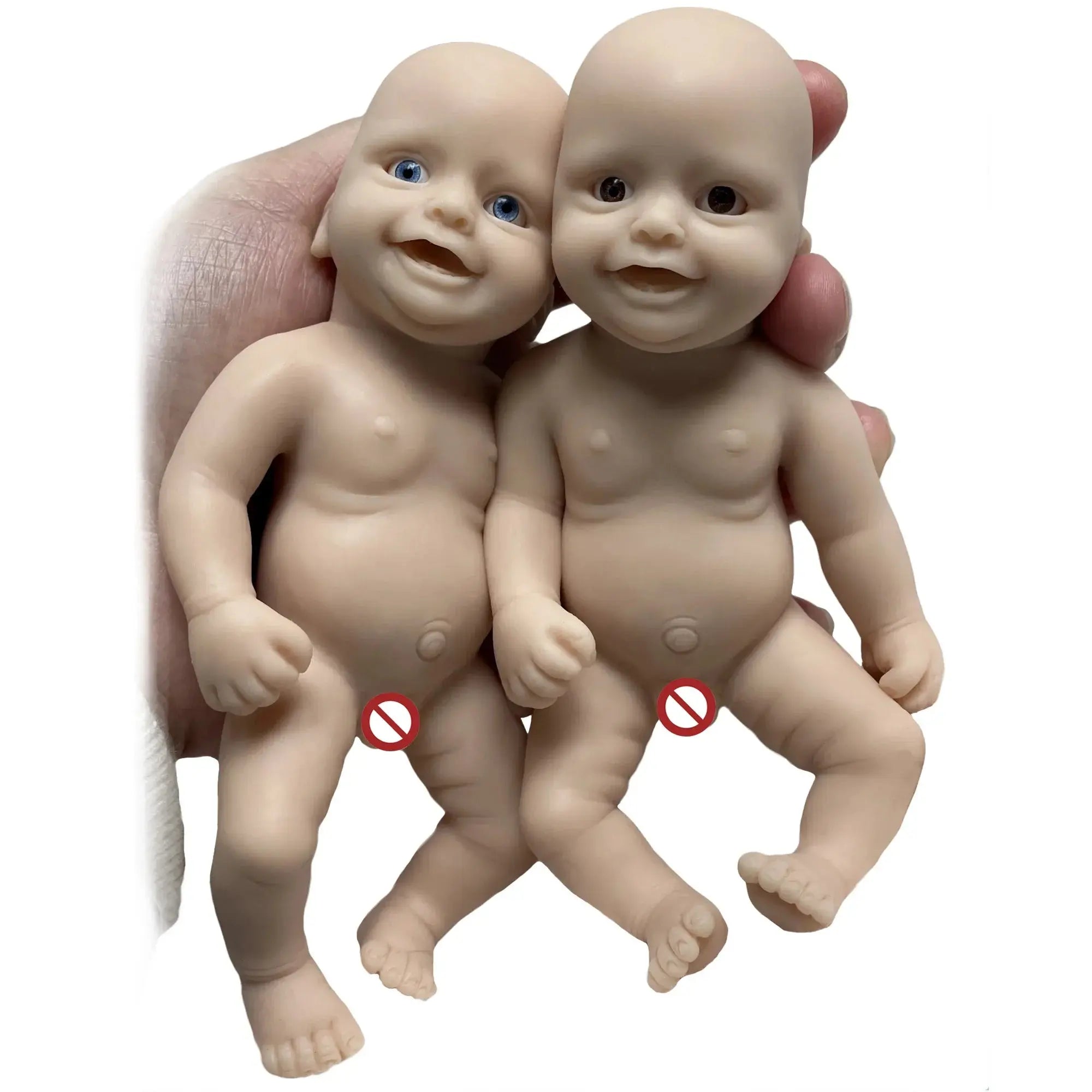 Image of Reborn Baby Dolls 6 Inch Mini Palm Silicone Bebe Reborn Kits