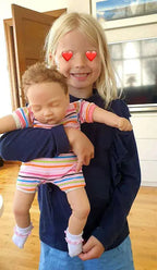 Image of Reborn Baby Dolls 6’’ Avani Doll Full Body Silicone Monkey Drinking