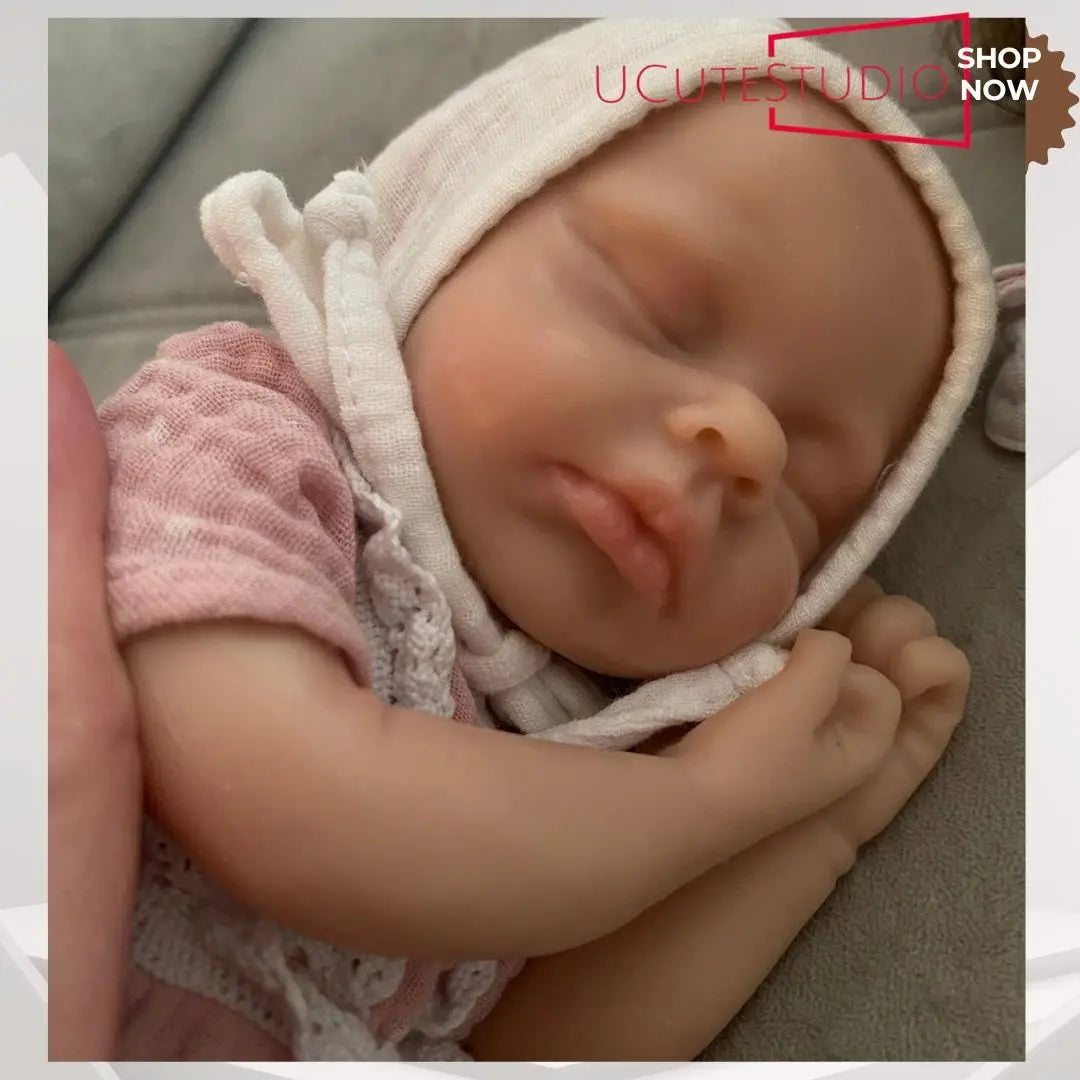 Handmade 12-Inch Lifelike Micro Preemie Boy Full Silicone sleepy Baby Doll – Realistic Full Body Reborn Mini Doll Bali Seller rebornbabydolls.shop