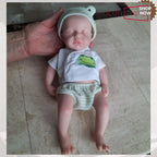 Handmade 12-Inch Lifelike Micro Preemie Boy Full Silicone sleepy Baby Doll – Realistic Full Body Reborn Mini Doll Bali Seller rebornbabydolls.shop