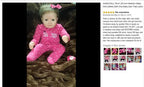 Image of Reborn Baby Dolls 6’’ Avani Doll Full Body Silicone Monkey Drinking