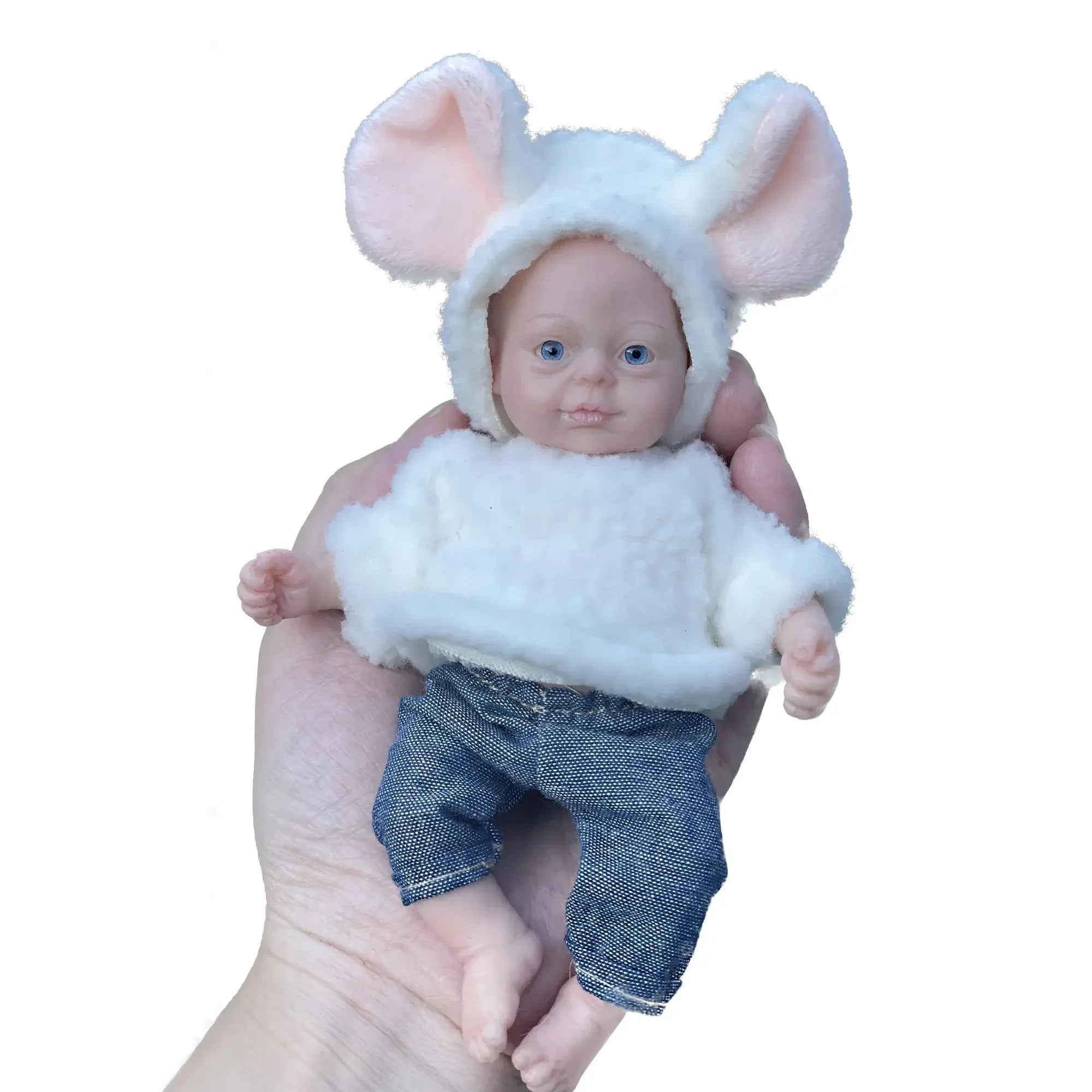 Image of Reborn Baby Dolls Lovely 6 Inch Palm Newborn Babies Full Body