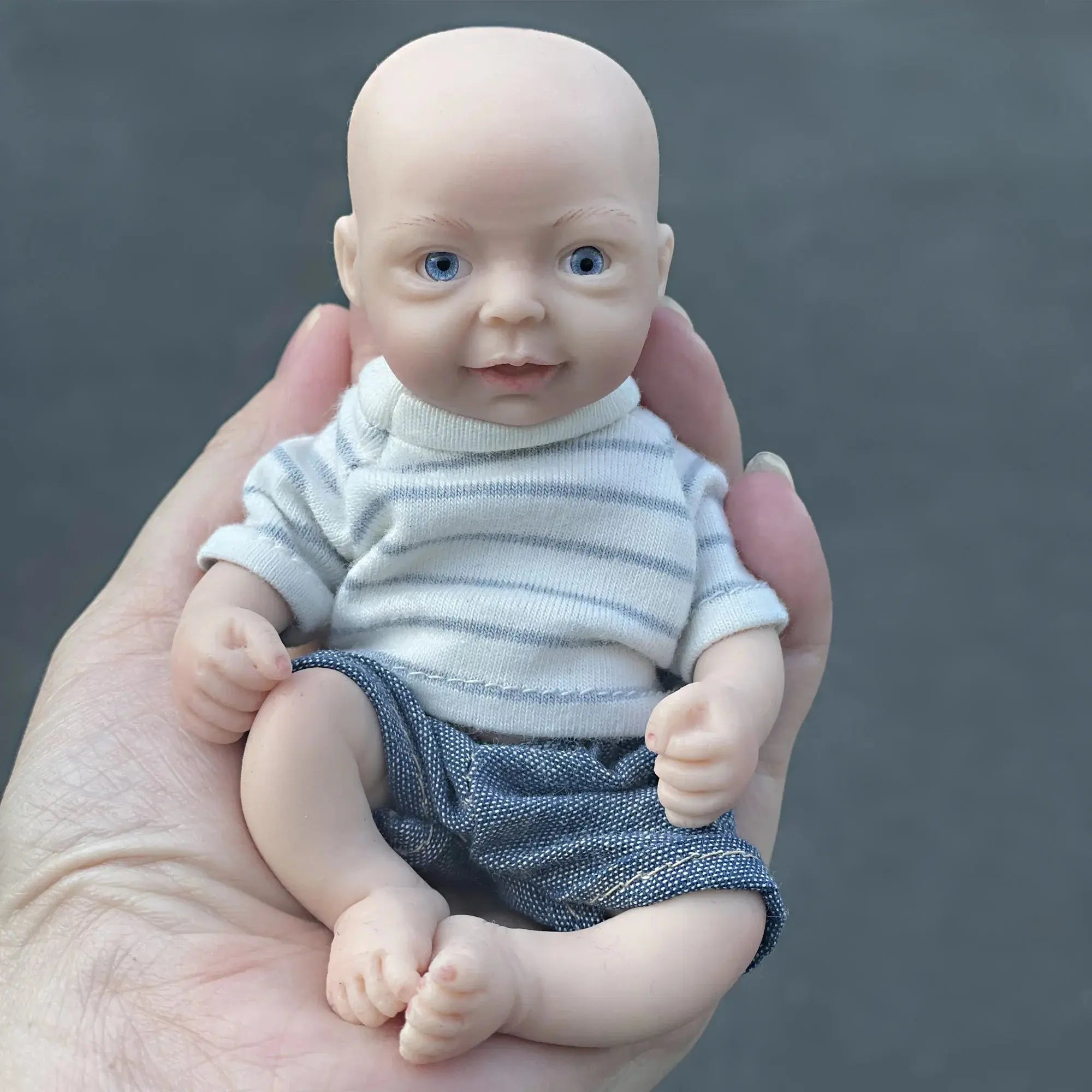 Image of Reborn Baby Dolls Lovely 6 Inch Palm Newborn Babies Full Body