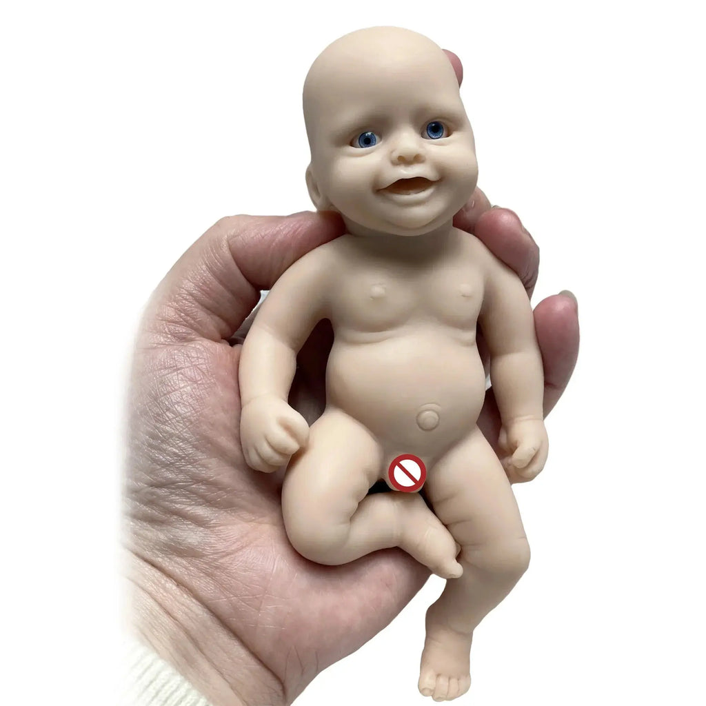 Image of Reborn Baby Dolls 6 Inch Mini Palm Silicone Bebe Reborn Kits