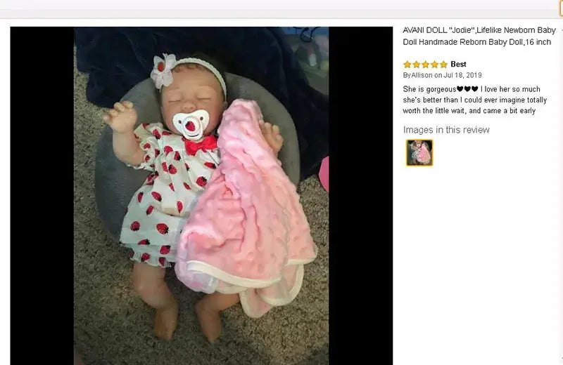 Image of Reborn Baby Dolls 5’’ Avani Doll Cute Silicone Baby Puppy Full Body