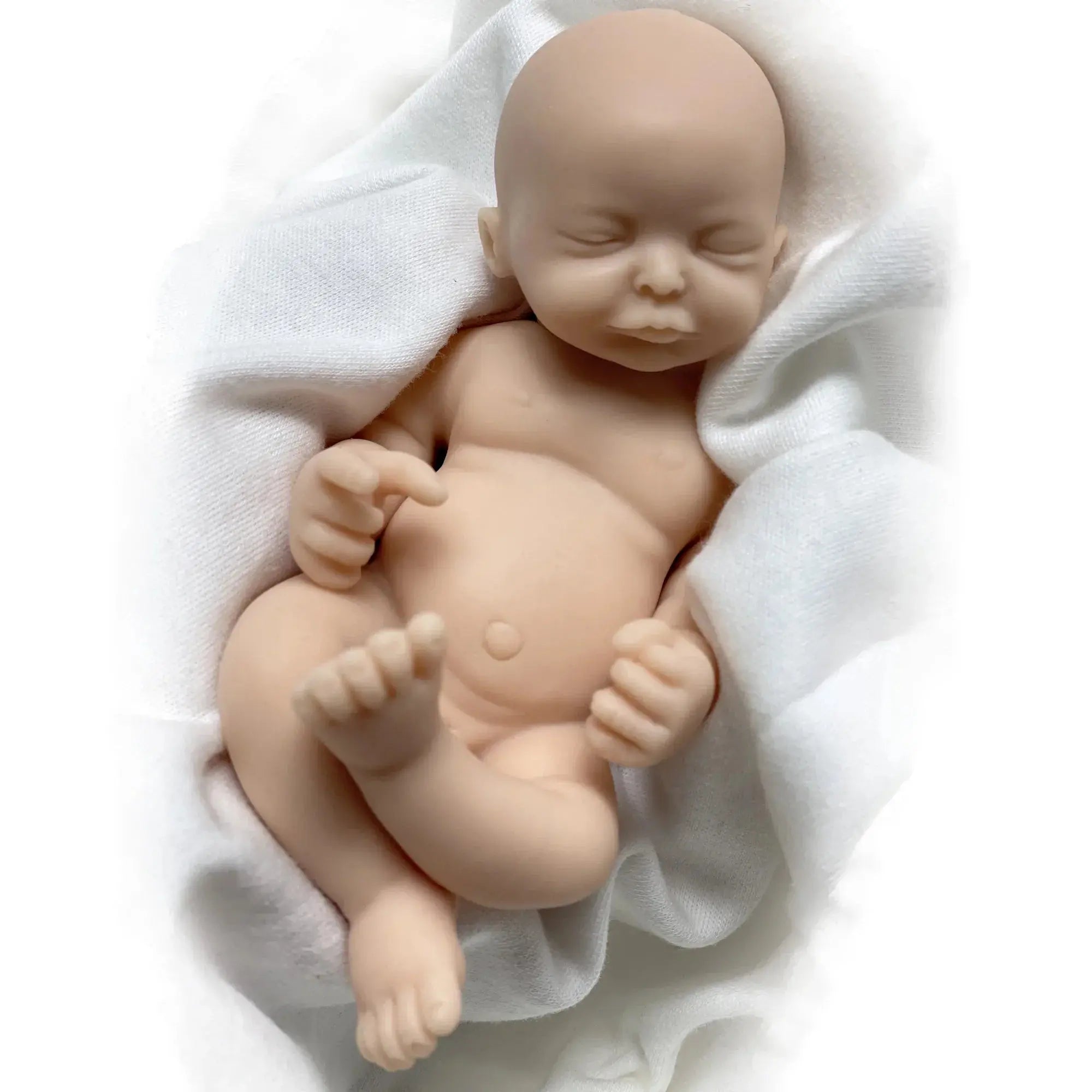Image of Reborn Baby Dolls 6 Inch Mini Palm Silicone Bebe Reborn Kits