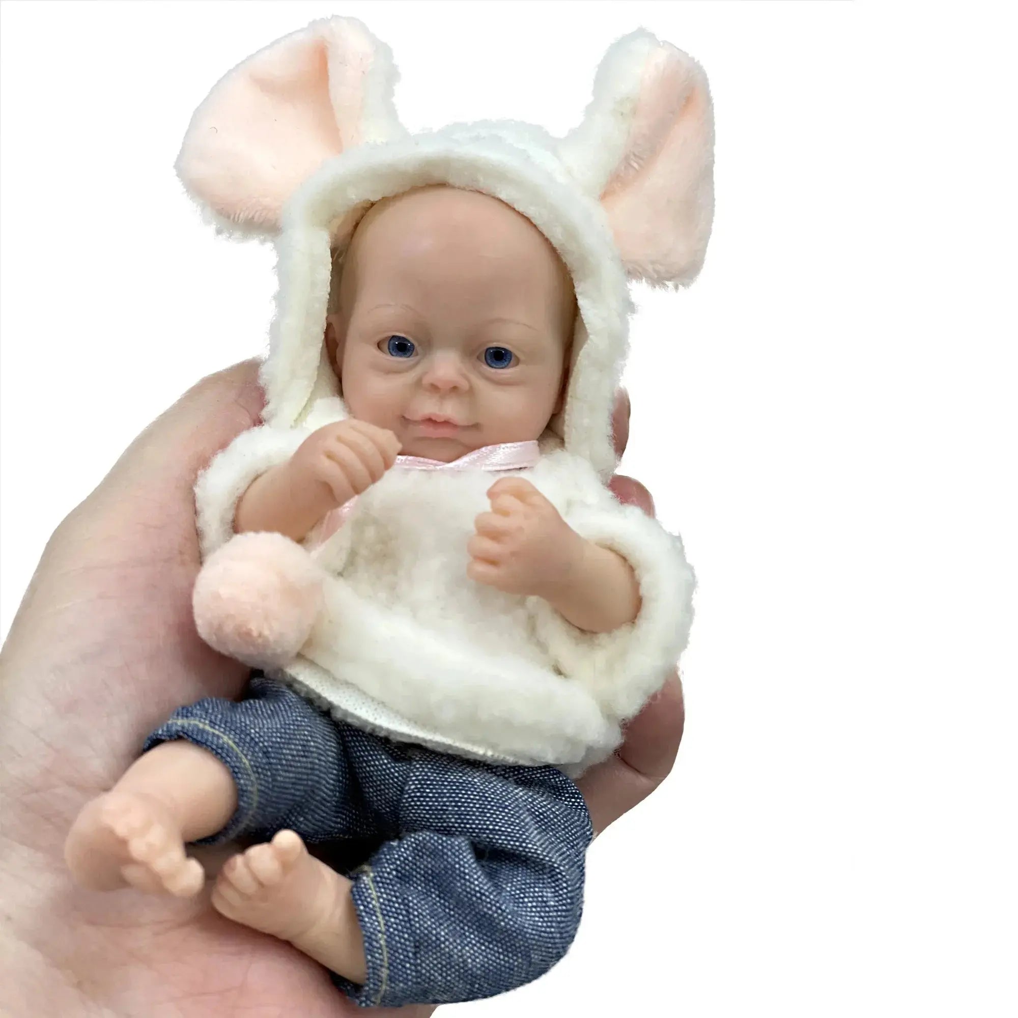 Image of Reborn Baby Dolls Lovely 6 Inch Palm Newborn Babies Full Body