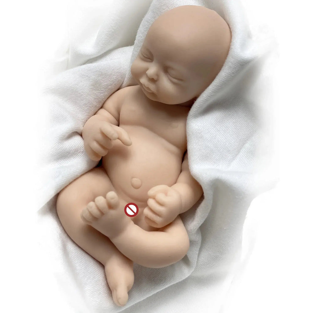 Image of Reborn Baby Dolls 6 Inch Mini Palm Silicone Bebe Reborn Kits