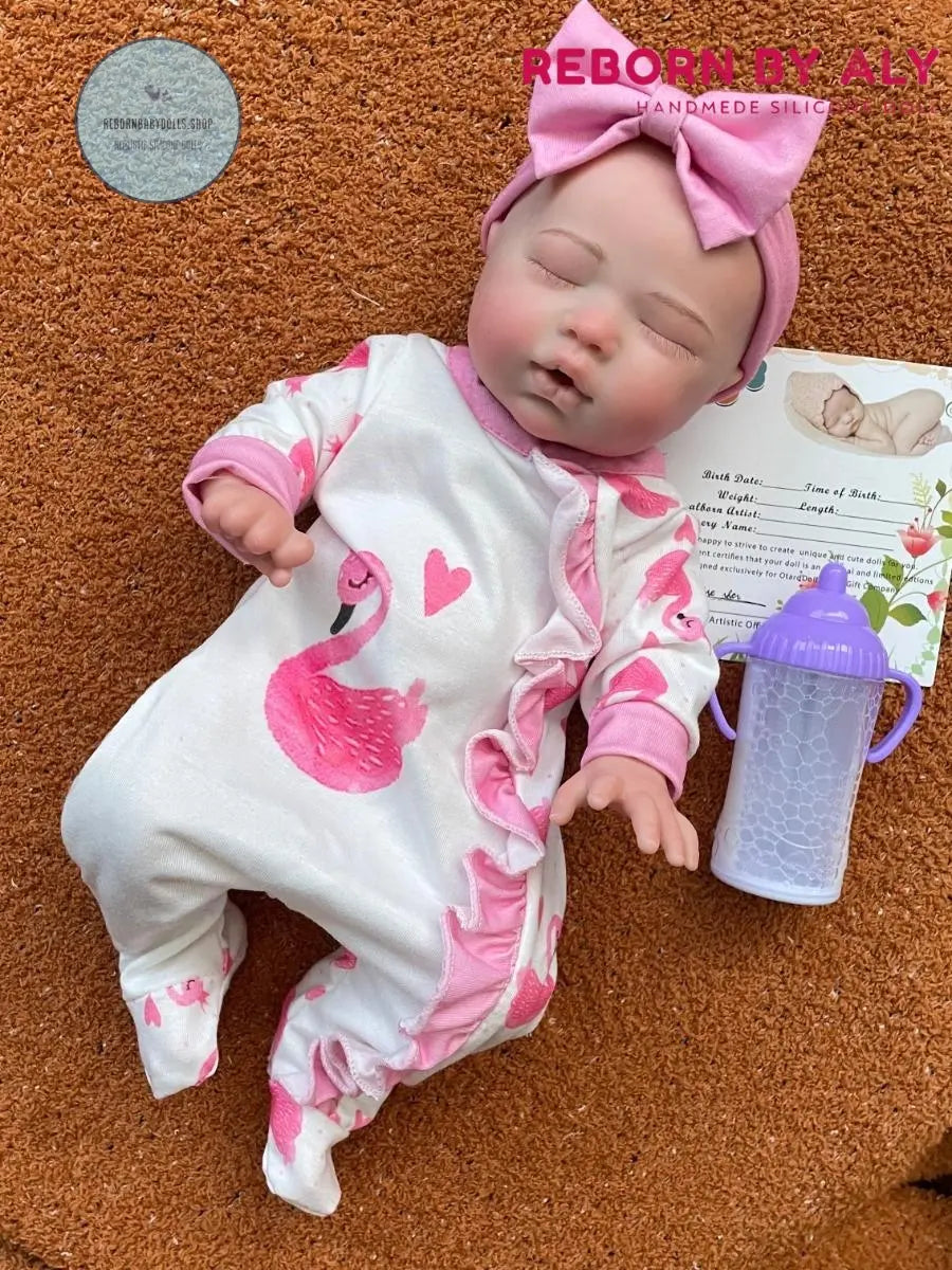 Lifelike 14" Full Body Silicone Reborn Baby Girl Doll,Drink & Wet Feature,Realistic Newborn Playmate,Baby Shower Gift, Baby Doll, Kids Gift rebornbabydolls.shop
