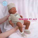 Lifelike 17" Full Body Silicone Reborn Baby Boy Doll - Washable Realistic - Africa American Black Reborn Doll - Kids Doll Gift rebornbabydolls.shop